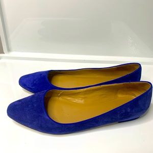 Talbots Suede Flats Royal Blue Size 11
